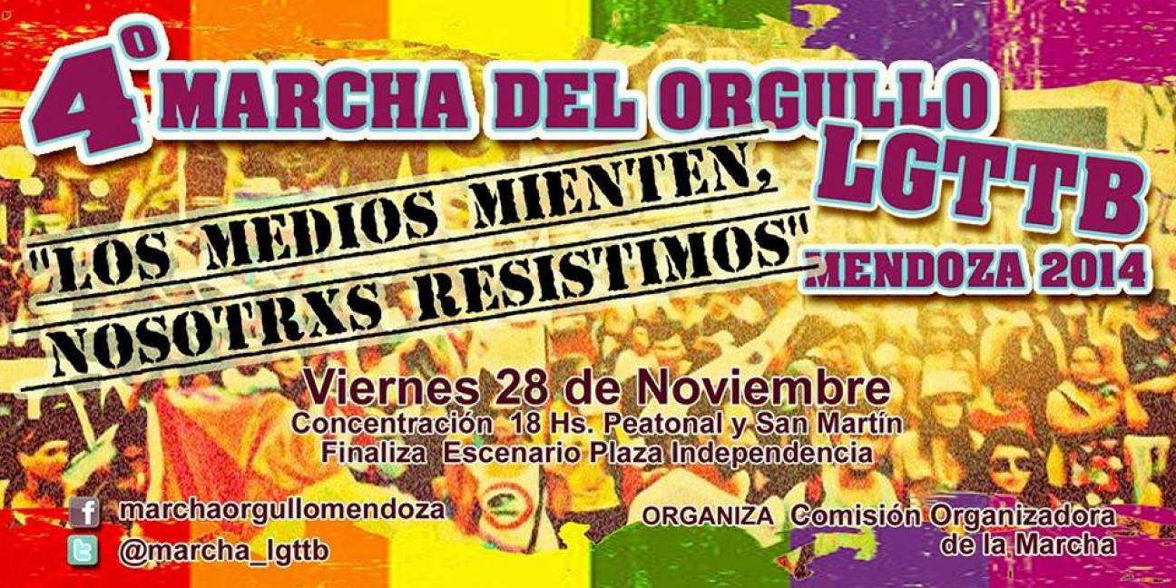 imagen 4ta Marcha del Orgullo LGTTB en Mendoza